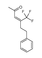 6-phenyl-4-(trifluoromethyl)hex-3-en-2-one结构式