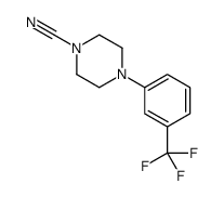 4-(3-(三氟甲基)苯基)哌嗪-1-甲腈结构式