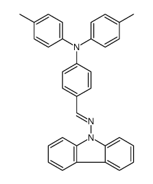 9H-Carbazol-9-amine, N-[[4-[bis(4-methylphenyl)amino]phenyl]methylene]结构式