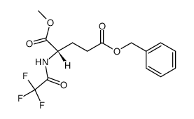γ-OBzl-N-Tfa-L-Glu-OMe结构式