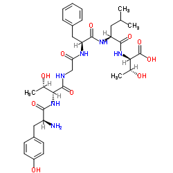 (D-Thr2)-Leu-Enkephalin-Thr structure