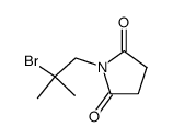 N-(2-bromo-2-methyl-1-propyl)succinimide结构式