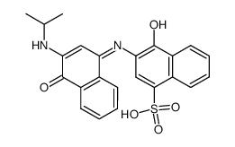 (Z)-4-hydroxy-3-((3-(isopropylamino)-4-oxonaphthalen-1(4H)-ylidene)amino)naphthalene-1-sulfonic acid结构式
