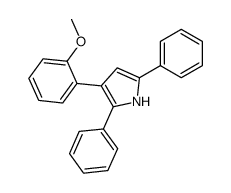 3-(2-methoxyphenyl)-2,5-diphenyl-1H-pyrrole结构式