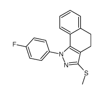 1-(4-氟苯基)-3-甲基硫代-4,5-二氢-1H-苯并[g]吲唑结构式