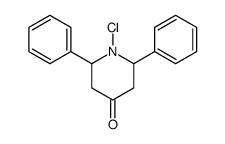 1-chloro-2,6-diphenylpiperidin-4-one Structure