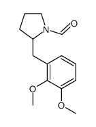 2-(2,3-dimethoxybenzyl)pyrrolidine-1-carbaldehyde Structure