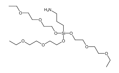10,10-bis[2-(2-ethoxyethoxy)ethoxy]-3,6,9-trioxa-10-silatridecan-13-amine结构式