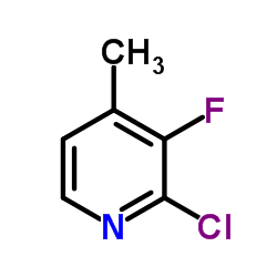 2-氯-3-氟-4-甲基吡啶结构式