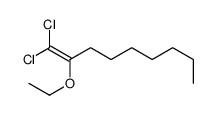 1,1-dichloro-2-ethoxynon-1-ene结构式