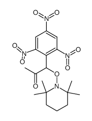 1-(2,2,6,6-Tetramethyl-piperidin-1-yloxy)-1-(2,4,6-trinitro-phenyl)-propan-2-one Structure