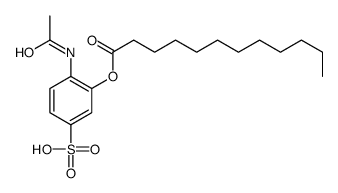 4-acetamido-3-dodecanoyloxybenzenesulfonic acid Structure
