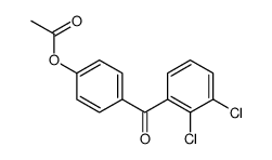 4-ACETOXY-2',3'-DICHLOROBENZOPHENONE Structure