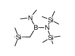 ((trimethylsilyl)methyl)[bis(trimethylsilyl)amino](dimethylamino)borane结构式