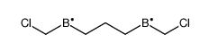 chloromethyl-[3-(chloromethyl-λ2-boranyl)propyl]boron结构式