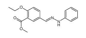 methyl 2-ethoxy-5-[(phenylhydrazinylidene)methyl]benzoate Structure