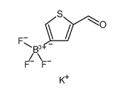 Borate(1-), trifluoro(5-formyl-3-thienyl)-, potassium (1:1), (T-4) Structure