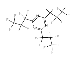 2,4,6-三(七氟丙基)-1,3,5-三嗪结构式