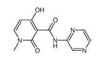 N-(2-pyrazinyl)-1-methyl-4-hydroxy-2-oxo-1,2-dihydropyridine-3-carboxamide Structure