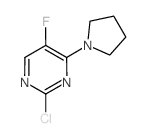 2-Chloro-5-fluoro-4-pyrrolidin-1-ylpyrimidine Structure