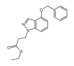 ethyl 3-(4-phenylmethoxyindazol-1-yl)propanoate Structure