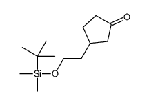 3-[2-[tert-butyl(dimethyl)silyl]oxyethyl]cyclopentan-1-one结构式