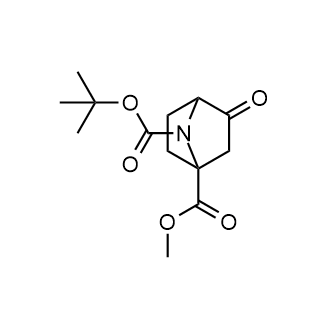 7-(tert-Butyl) 1-methyl 3-oxo-7-azabicyclo[2.2.1]heptane-1,7-dicarboxylate Structure
