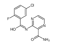 3-[(5-Chloro-2-fluorobenzoyl)amino]-2-pyrazinecarboxamide Structure
