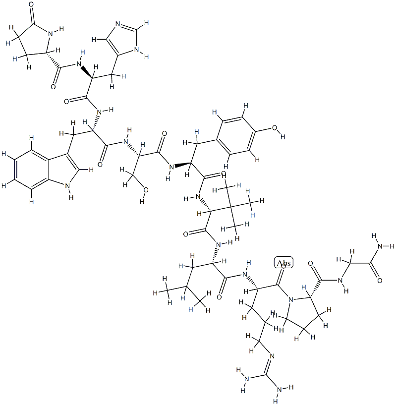 Luteinizing hormone-releasing factor (pig), 6-(3-methyl-d-valine)- Structure