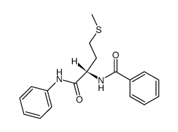 N-benzoyl-L-methionine anilide Structure
