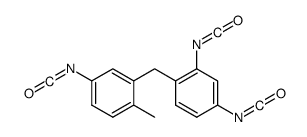 2,4-diisocyanato-1-[(5-isocyanato-2-methylphenyl)methyl]benzene结构式