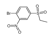 1-bromo-4-(ethylsulfonyl)-2-nitrobenzene Structure