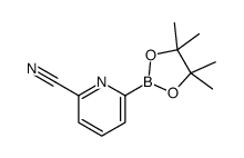 6-(4,4,5,5-四甲基-1,3,2-二噁硼烷-2-基)-2-吡啶甲腈结构式