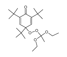 4-(1,1-Diethoxyethylperoxy)-2,4,6-tri-tert-butyl-2,5-cyclohexadien-1-one Structure