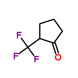 2-(三氟甲基)环戊烷-1-酮结构式
