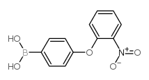 4-(2-硝基苯氧基)苯硼酸结构式