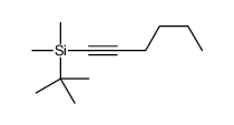 tert-butyl-hex-1-ynyl-dimethylsilane Structure