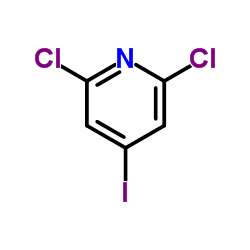 2,6-二氯-4-碘吡啶结构式
