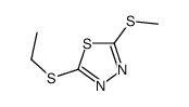 2-ethylsulfanyl-5-methylsulfanyl-1,3,4-thiadiazole结构式