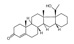 16α,17α-Cyclohexanopregn-4-en-20β-ol-3-one Structure