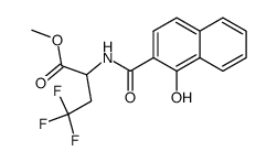 4,4,4-trifluoro-2-[(1-hydroxy-naphthalene-2-carbonyl)-amino]-butyric acid methyl ester结构式