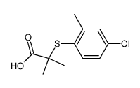 α-(4-chloro-2-methyl-phenylsulfanyl)-isobutyric acid Structure
