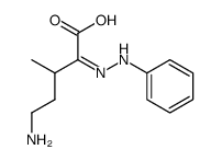 (+-)-5-amino-3-methyl-2-((Z)-phenylhydrazono)-valeric acid Structure