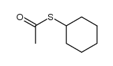 cyclohexyl thioacetate Structure