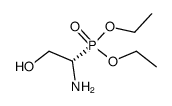 (+)-(S)-diethyl (1-amino-2-hydroxyethyl)phosphonate Structure