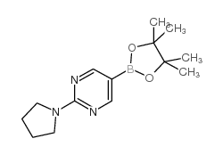 2-(pyrrolidin-1-yl)pyrimidine-5-boronic acid pinacol ester Structure