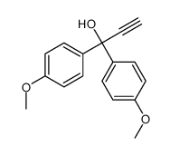 1,1-bis(4-methoxyphenyl)prop-2-yn-1-ol Structure