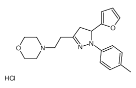 4-[2-[3-(furan-2-yl)-2-(4-methylphenyl)-3,4-dihydropyrazol-5-yl]ethyl]morpholine,hydrochloride结构式