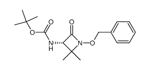 (3S)-3-[(t-Butyloxycarbonyl)amino]-4,4-dimethyl-1-(phenylmethoxy)-2-azetidinone Structure