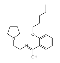o-(Pentyloxy)-N-[2-(1-pyrrolidinyl)ethyl]benzamide结构式